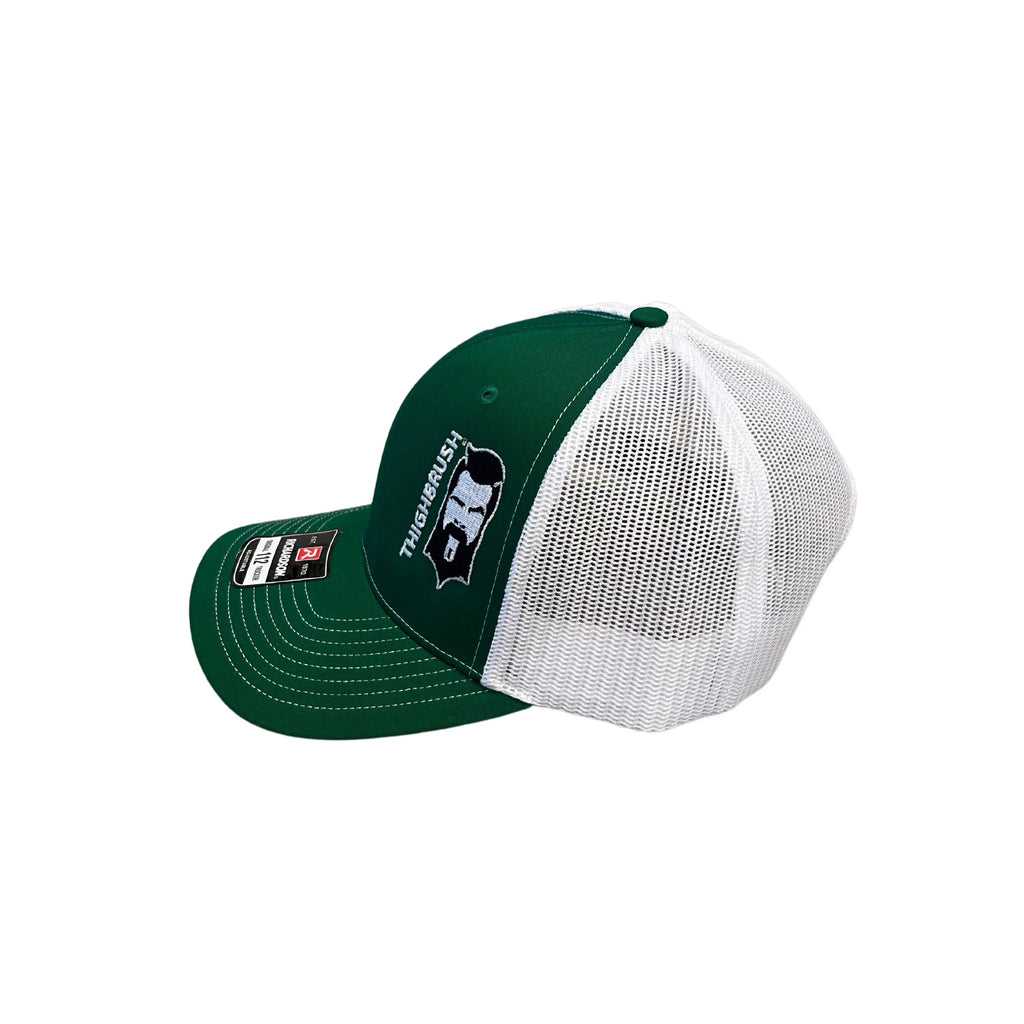 THIGHBRUSH® - Trucker Snapback Hat - Green and White