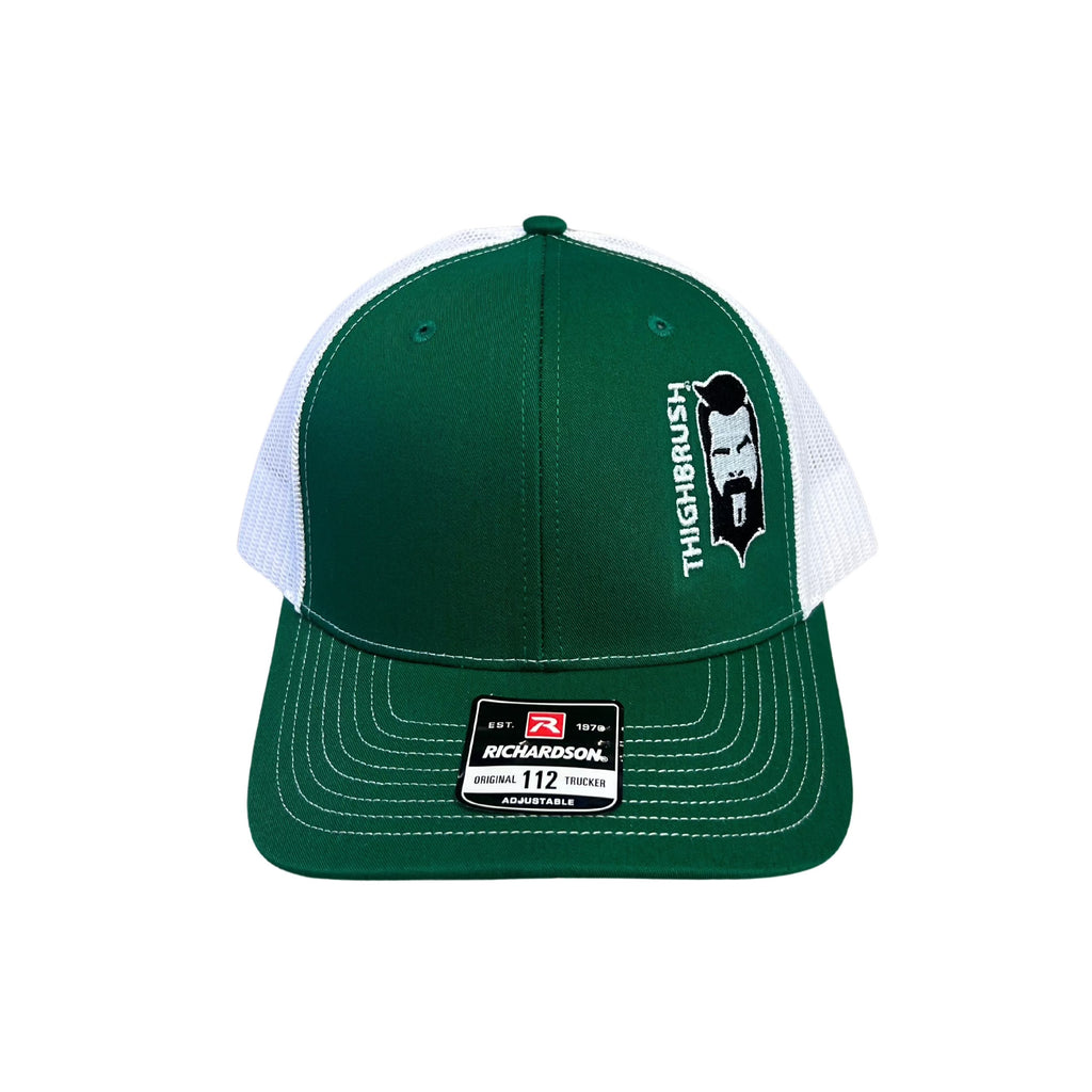 THIGHBRUSH® - Trucker Snapback Hat - Green and White