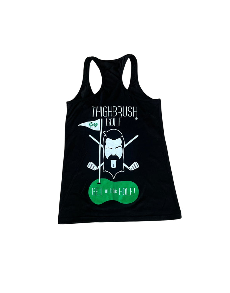 THIGHBRUSH® GOLF - GET in the HOLE! - Women's Tank Top - Black 