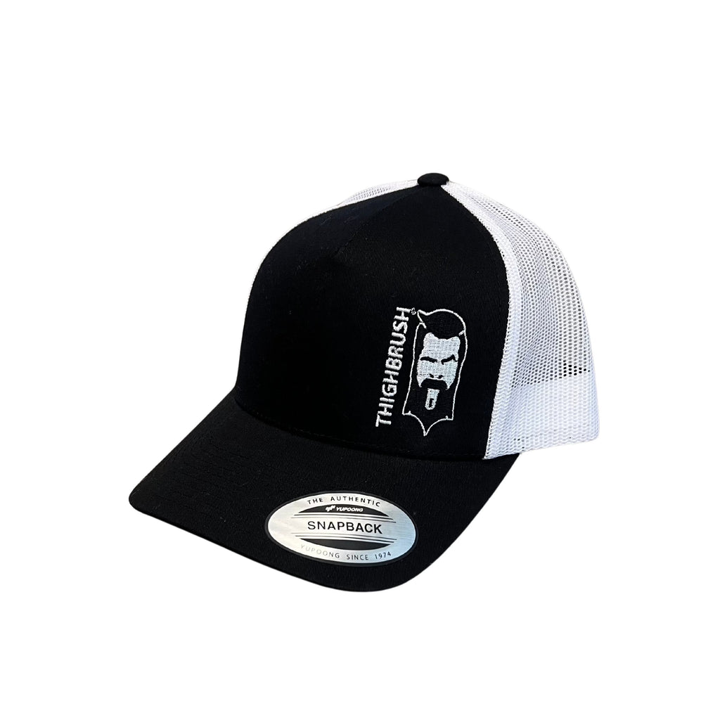 THIGHBRUSH® - Trucker Snapback Hat - Black and White