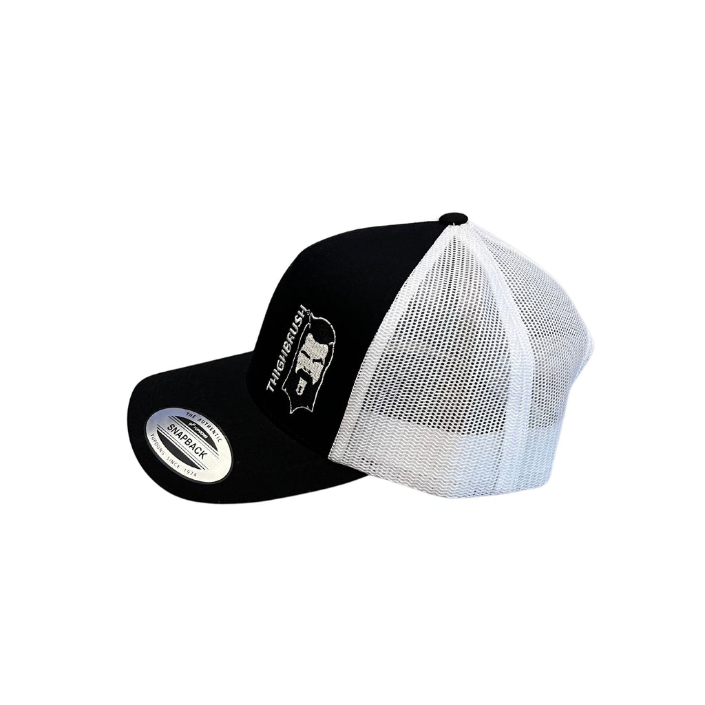 THIGHBRUSH® - Trucker Snapback Hat - Black and White