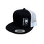 THIGHBRUSH® - Flat Bill Trucker Snapback Hat - Black and White