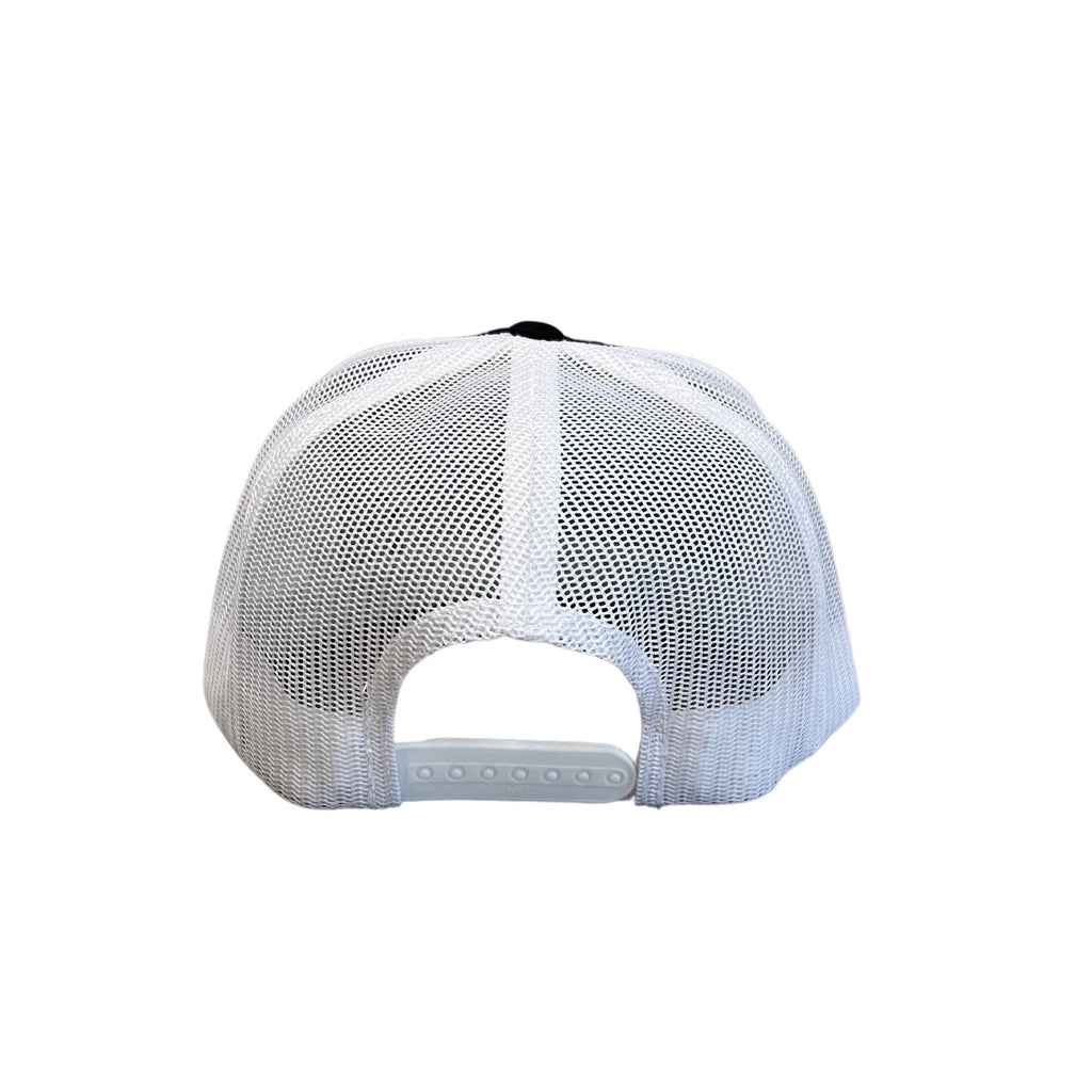 THIGHBRUSH® - Flat Bill Trucker Snapback Hat - Black and White