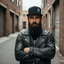 THIGHBRUSH® - Flat Bill Trucker Snapback Hat - Black and White