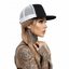THIGHBRUSH® - Flat Bill Trucker Snapback Hat - Black and White