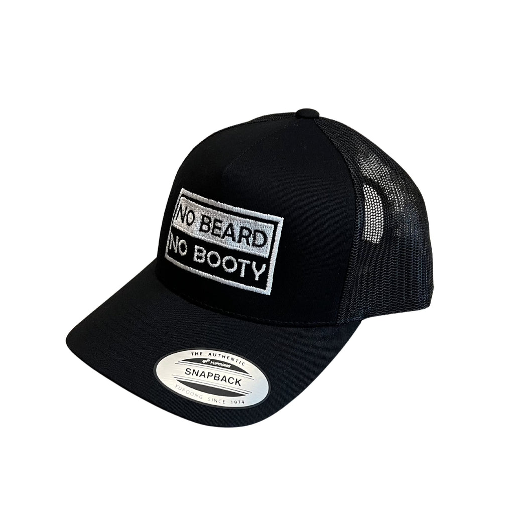 NO BEARD NO BOOTY® COLLECTION by THIGHBRUSH® - Trucker Snapback Hat - Black