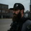 THIGHBRUSH® - Flat Bill Trucker Snapback Hat - MultiCam Black