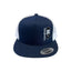 THIGHBRUSH® - Flat Bill Trucker Snapback Hat - Navy and White