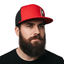 THIGHBRUSH® - Flat Bill Trucker Snapback Hat - Red and Black