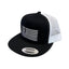 THIGHBRUSH® Patriotic Trucker Snapback Hat - Black and White - Flat Bill
