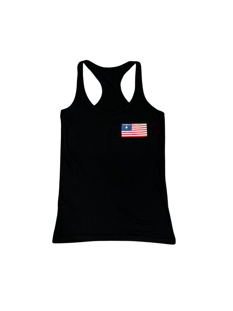 THIGHBRUSH® - STARS AND STRIPES - Women's Tank Top - Black