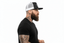 THIGHBRUSH® BEARD RIDING COMPANY - Flat Bill Trucker Snapback Hat - Charcoal Grey and White