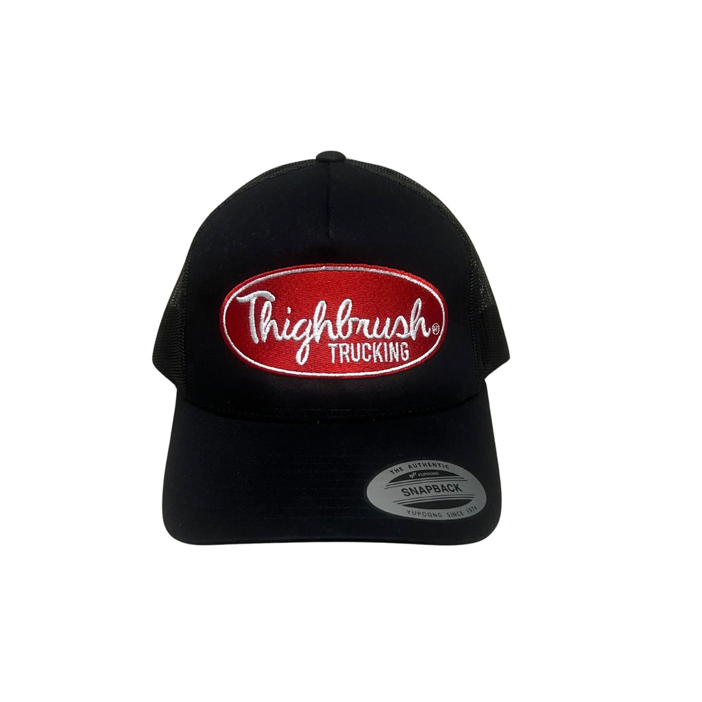 THIGHBRUSH® TRUCKING - Trucker Snapback Hat  - Black