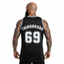THIGHBRUSH® ATHLETICS - THIGHBRUSH 69 - MEN'S BASKETBALL JERSEY - BLACK
