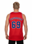 THIGHBRUSH® ATHLETICS - THIGHBRUSH 69 - MEN'S BASKETBALL JERSEY - RED