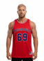 THIGHBRUSH® ATHLETICS - THIGHBRUSH 69 - MEN'S BASKETBALL JERSEY - RED
