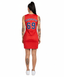 THIGHBRUSH® ATHLETICS - THIGHBRUSH 69 - WOMEN'S BASKETBALL JERSEY DRESS - RED