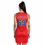 THIGHBRUSH® ATHLETICS - THIGHBRUSH 69 - WOMEN'S BASKETBALL JERSEY DRESS - RED