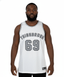 THIGHBRUSH® ATHLETICS - THIGHBRUSH 69 - MEN'S BASKETBALL JERSEY - WHITE