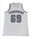 THIGHBRUSH® ATHLETICS - THIGHBRUSH 69 - MEN'S BASKETBALL JERSEY - WHITE