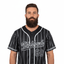 THIGHBRUSH® ATHLETICS - "THIGHBRUSH 69" - MEN'S BASEBALL JERSEY - BLACK