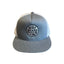 THIGHBRUSH® BEARD RIDING COMPANY - Flat Bill Trucker Snapback Hat - Heather Grey and White