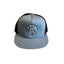 THIGHBRUSH® BEARD RIDING COMPANY - Flat Bill Trucker Snapback Hat - Heather Grey and Black