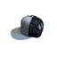 THIGHBRUSH® BEARD RIDING COMPANY - Flat Bill Trucker Snapback Hat - Heather Grey and Black
