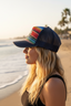 THIGHBRUSH® BEARD RIDING COMPANY - SARAPE - Trucker Snapback Hat - Multi Striped