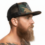 THIGHBRUSH® BEARD RIDING COMPANY - Flat Bill Trucker Snapback Hat - Dark Camo