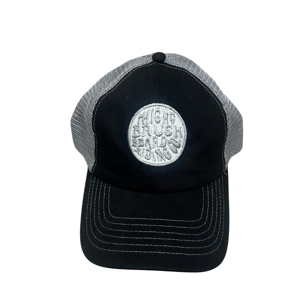 THIGHBRUSH® BEARD RIDING COMPANY - Unstructured Snapback Hat  - Black and Grey - Dad Hat