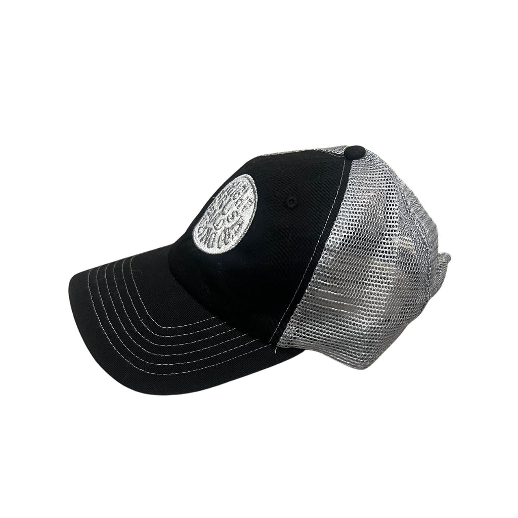 THIGHBRUSH® BEARD RIDING COMPANY - Unstructured Snapback Hat  - Black and Grey - Dad Hat - 