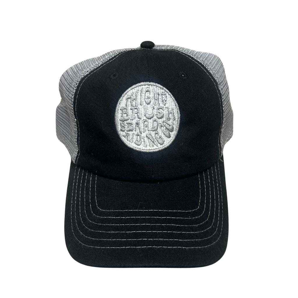 THIGHBRUSH® BEARD RIDING COMPANY - Unstructured Snapback Hat  - Black and Grey - Dad Hat - 