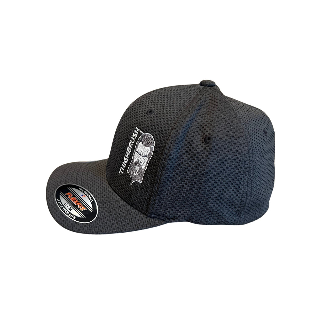 THIGHBRUSH® - THE WETTER THE BETTER - Cool and Dry FlexFit Hat - Charcoal