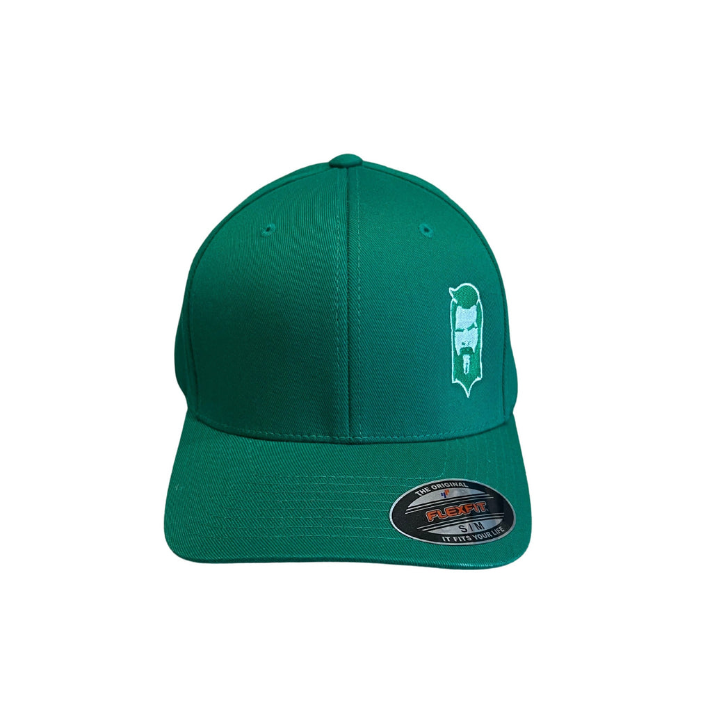 THIGHBRUSH® - FlexFit Hat - Kelly Green and White