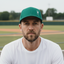 THIGHBRUSH® - FlexFit Hat - Kelly Green and White