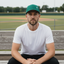 THIGHBRUSH® - FlexFit Hat - Kelly Green and White