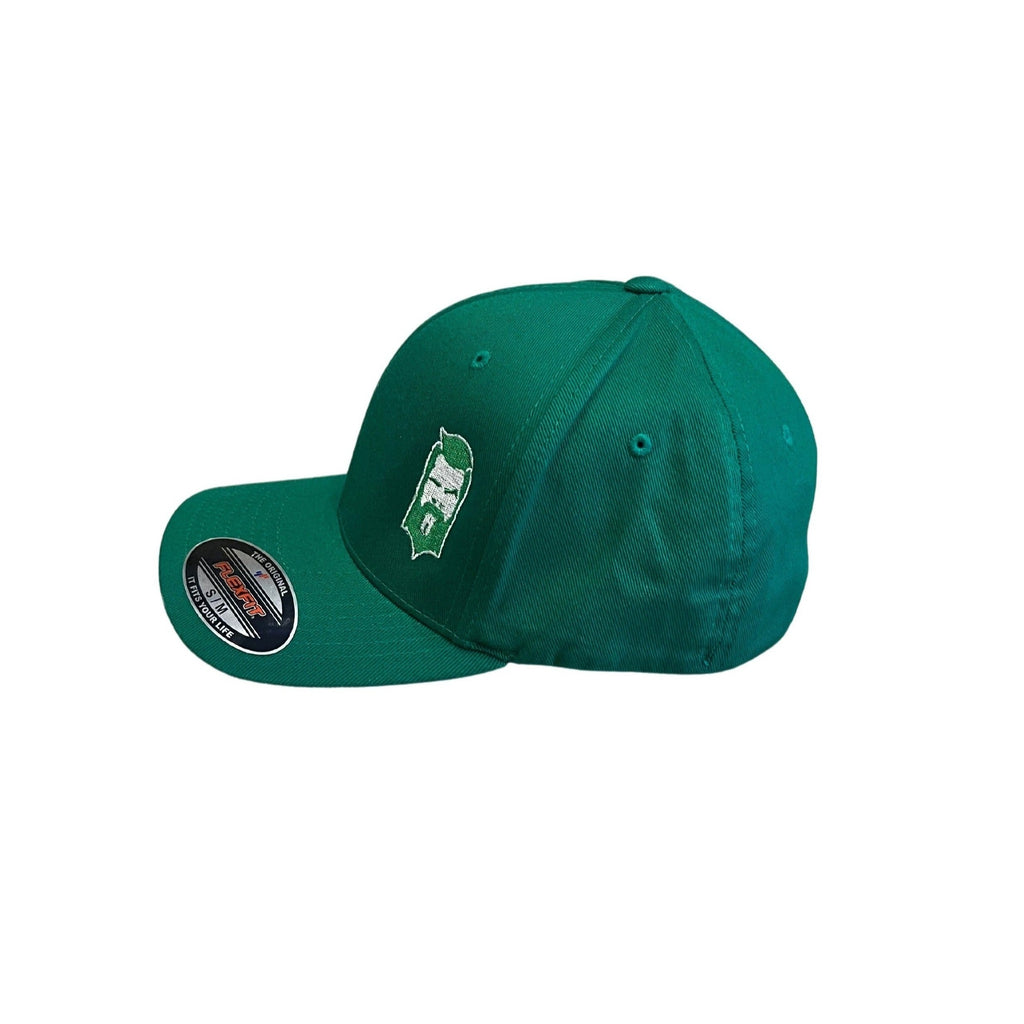 THIGHBRUSH® - FlexFit Hat - Kelly Green and White