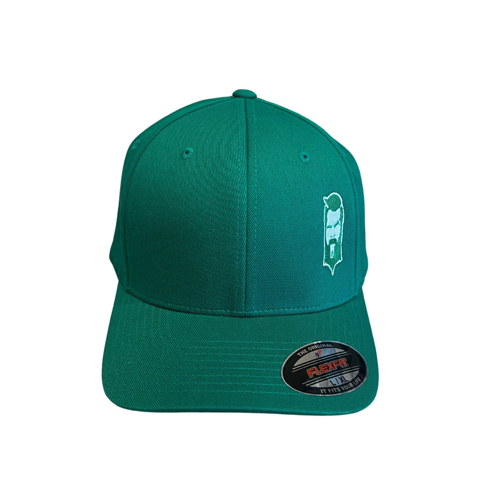 THIGHBRUSH® - FlexFit Hat - Kelly Green and White