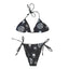 THIGHBRUSH® SWIM - LOGO BLAST - Women's Bikini Separates - Black