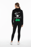 THIGHBRUSH® GOLF - GET IN THE HOLE - Women's Zipper Hooded Long Sleeve T-Shirt - Black