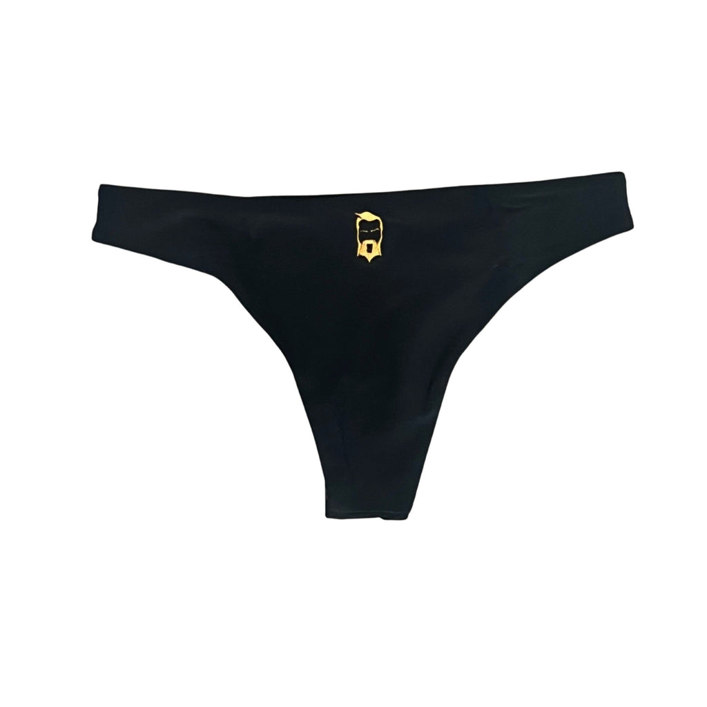 THIGHBRUSH® SWIM - Women's Bikini Separates - Black with Gold - 