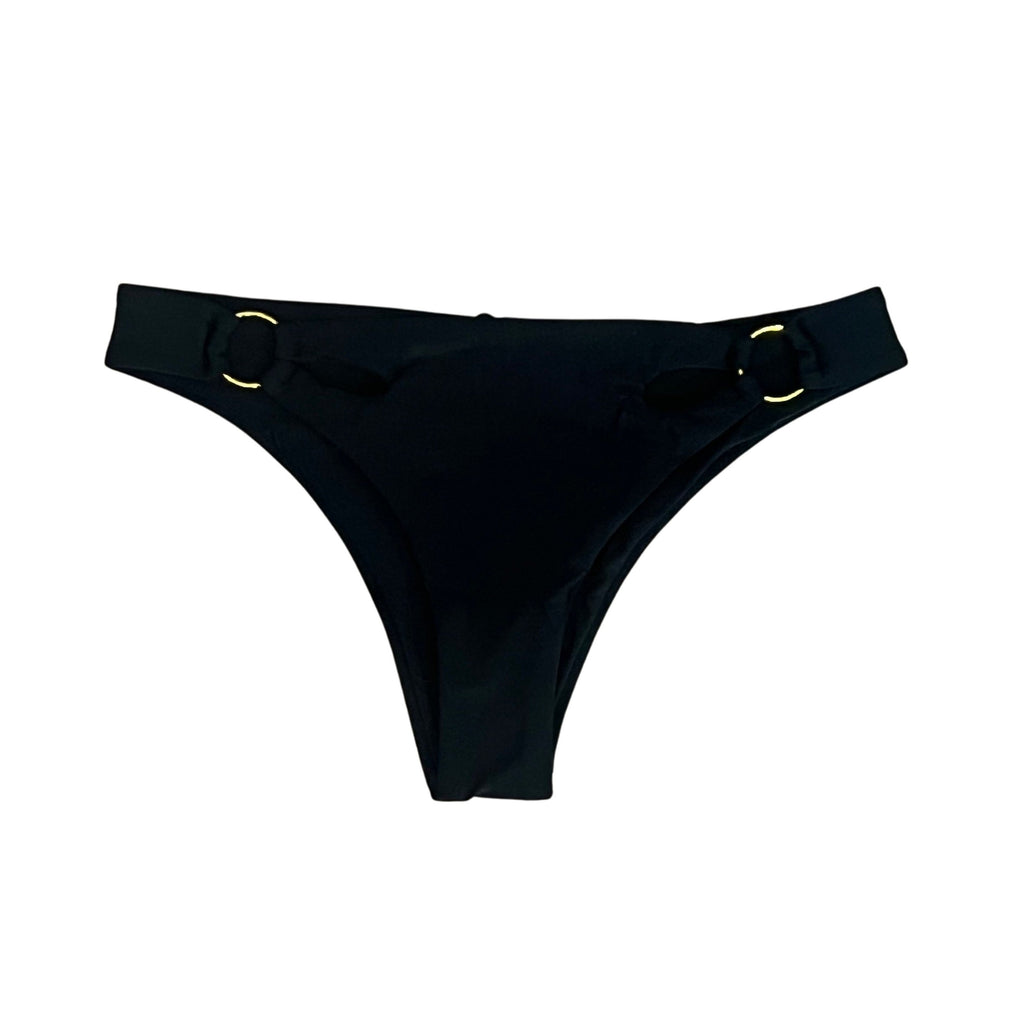THIGHBRUSH® SWIM - Women's Bikini Separates - Black with Gold - 