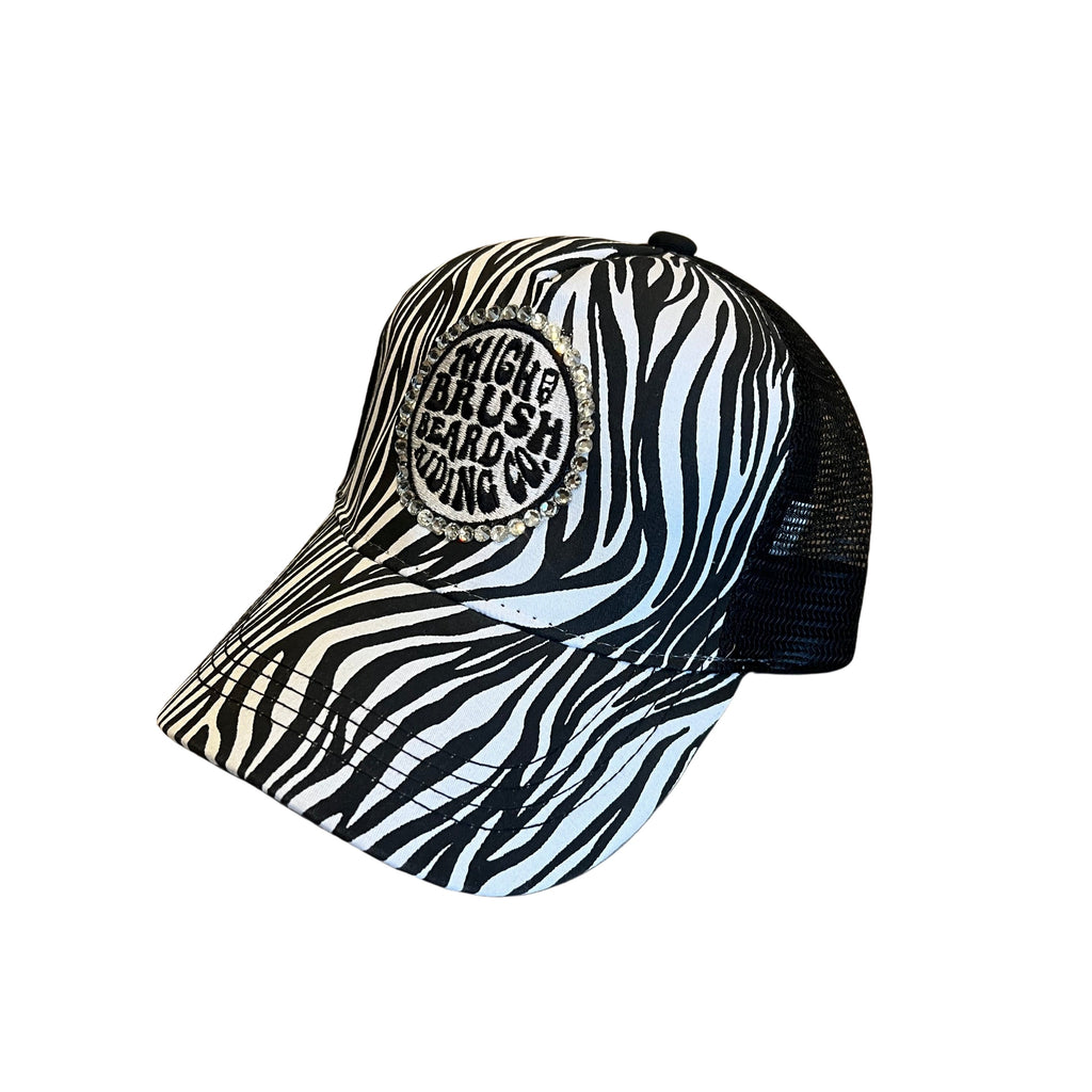 THIGHBRUSH® BEARD RIDING COMPANY - Trucker Snapback Hat - Zebra