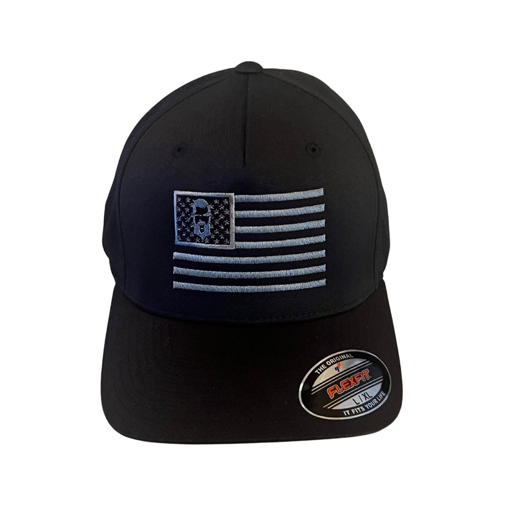 THIGHBRUSH® - Patriotic FlexFit Hat - Black 