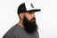 THIGHBRUSH® BEARD RIDING COMPANY - Flat Bill Trucker Snapback Hat - White and Black