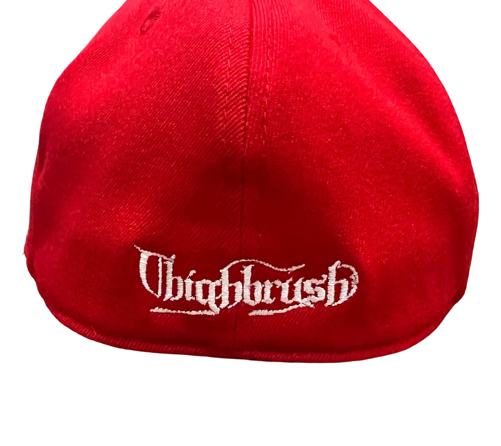 THIGHBRUSH® "OUTLAW" - Flat Bill FlexFit Hat - Red