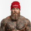 THIGHBRUSH® - OUTLAW - Cuffed Beanies - Red