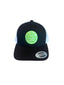 THIGHBRUSH® BEARD RIDING COMPANY - Trucker Snapback Hat - Black and White - Neon Green