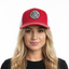 THIGHBRUSH® BEARD RIDING COMPANY - Trucker Snapback Hat - Red/White